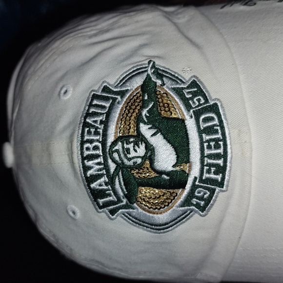 '47 Brand Lambeau Field TitleTown Sequin Green Bay Packers Strapback Cap Hat - Picture 2 of 10